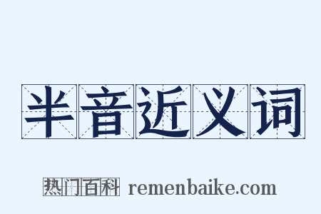 半音近义词是什么意思的图片